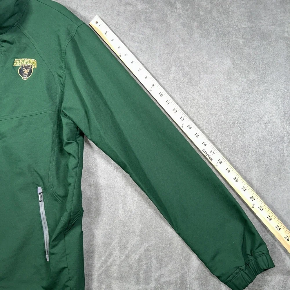 Under Armour Baylor Bears Kids Youth Medium Green Full Zip Hooded Jacket JM YMD